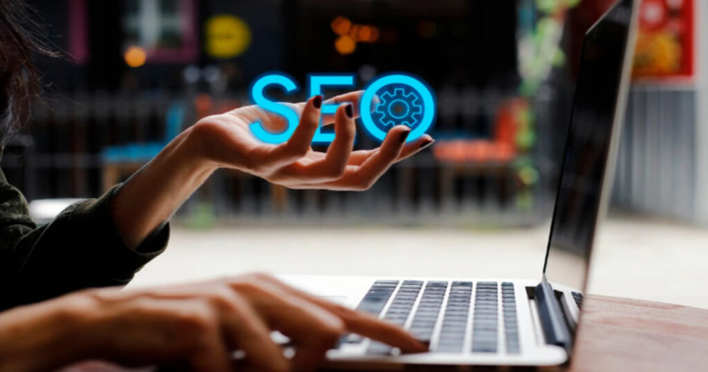 lady searching for SEO best practices