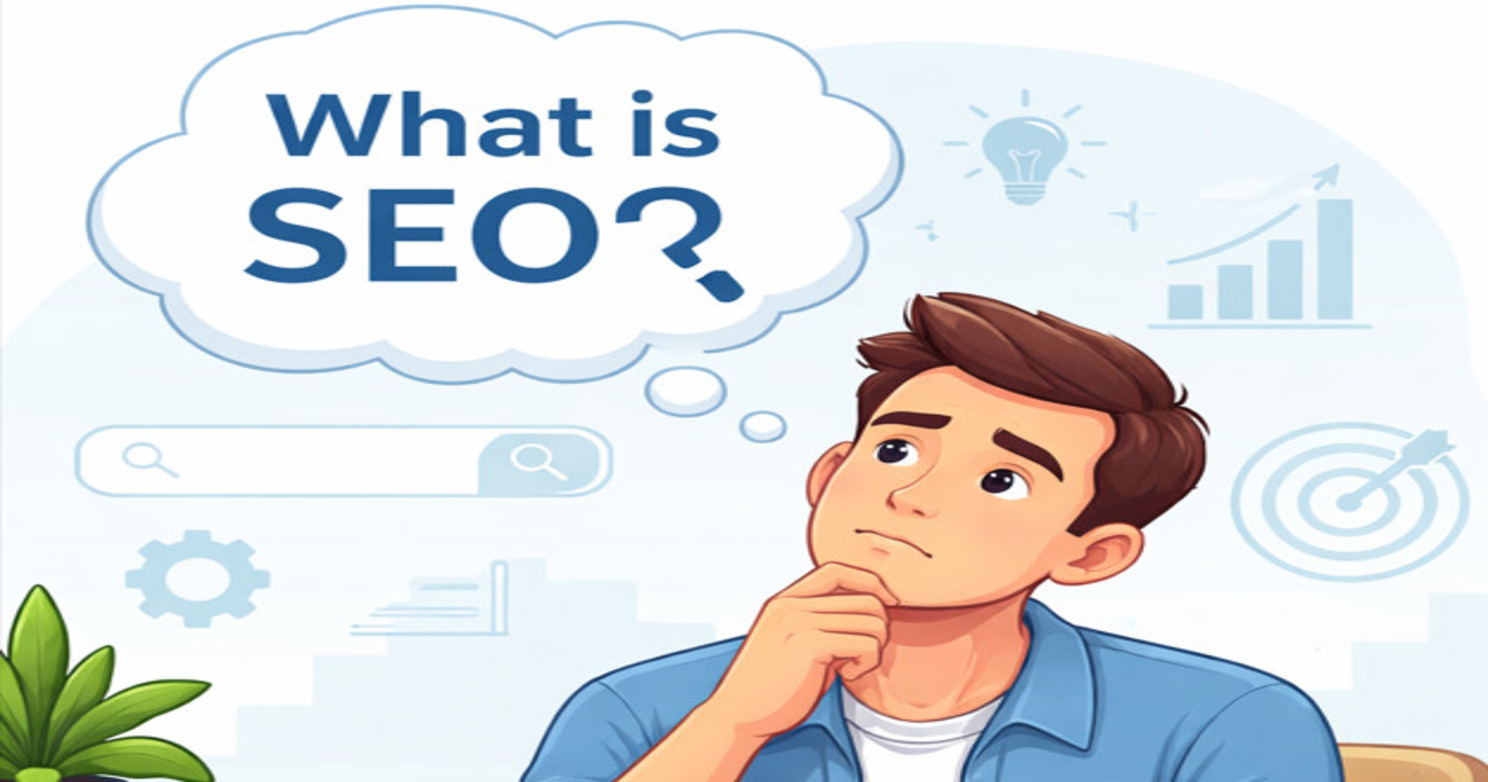 Person thinking what is seo