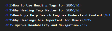 How to Use Heading Tags for Better SEO in Malaysia