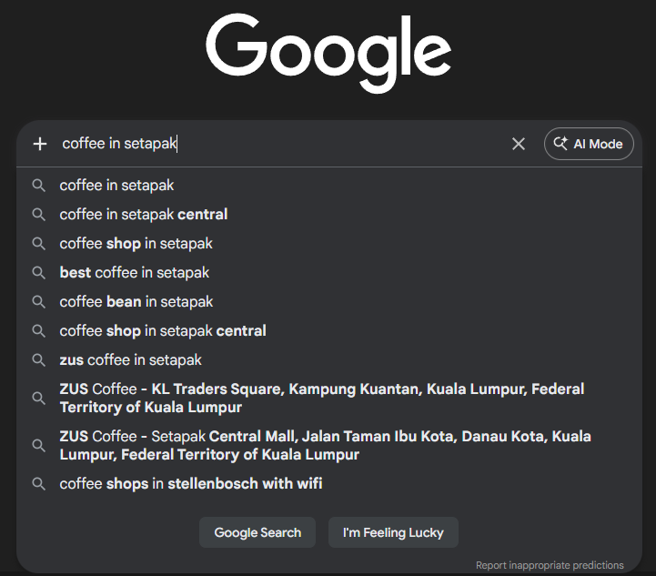 Google automated a few ideas for long tai keyword