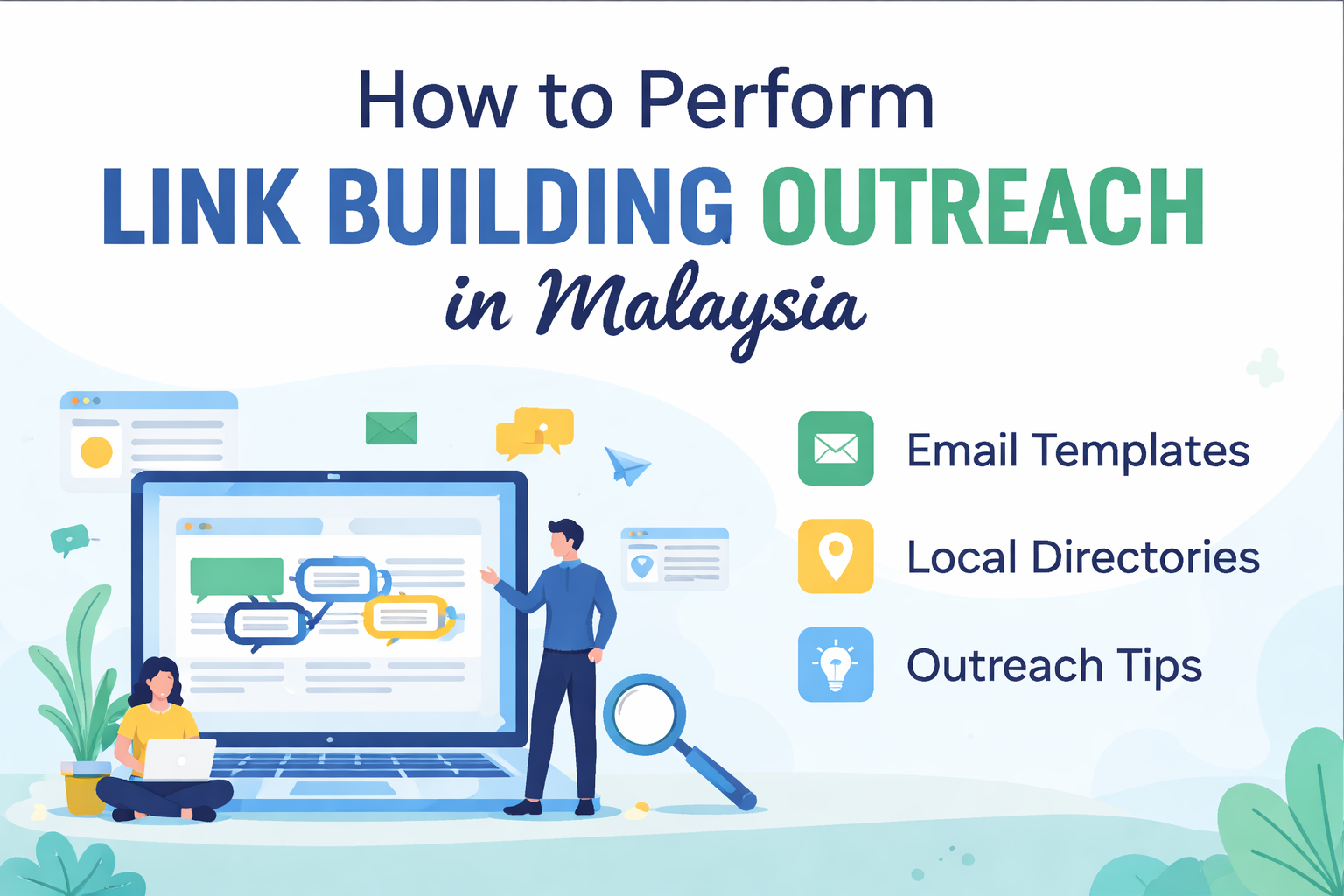 Illustration of how to Link Building Outreach in Malaysia